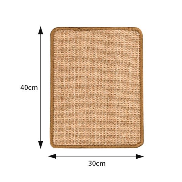 Katzen Kratzteppich, Kratzmatte für kleine Katzen, hochwertig aus Sisal gefertigt, ideal zum Krallenwetzen und Spielen – Bild 2