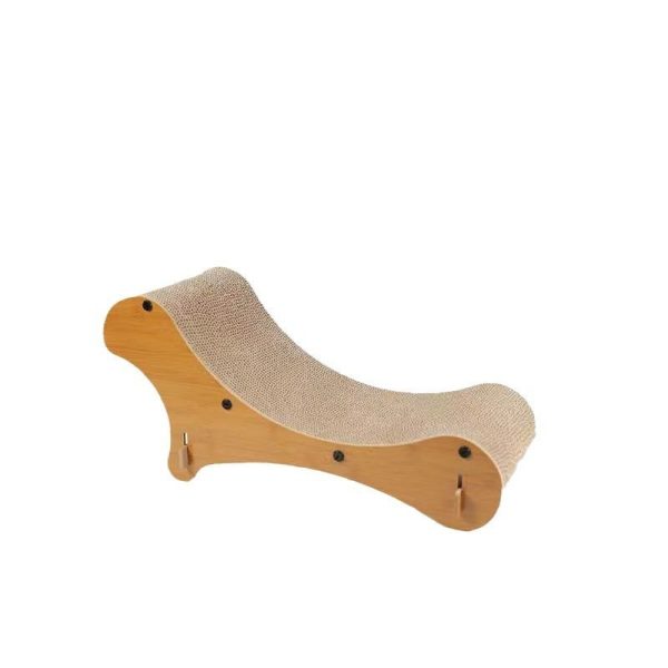 Kratzbrett Katze Pappe, Kratzpappe in Sofa-Form, Robustes Wellpappenmaterial zum Schutz der Katzenkrallen