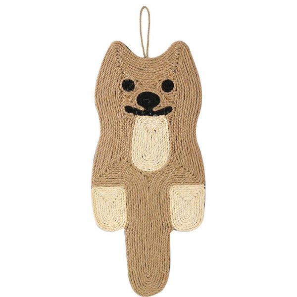 Kratzbrett Wand, Kratzmatte für Katzen aus Sisal, Zwei Designs zur Auswahl: Maus und Katze, Katzenkratzschutz für Sofa Teppich – Bild 2