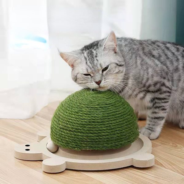 Katze Kratzpappe, Hochwertiges mit Sisal Katzenspielzeug in Schildkrötenform, langlebig und robust für Katzenliebhaber – Bild 2