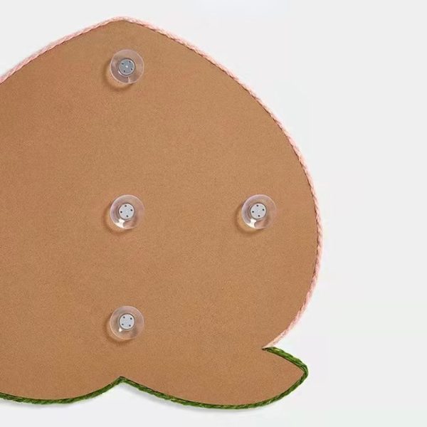 Kratzbrett für Katzen, Kratzbrett Wand, Pfirsichform, aus Sisal mit Absaugvorrichtung, Verschleißfest und kratzfest – Bild 3