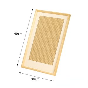Kratzbrett für Katzen, Kratzecke für Katzen, Vertikaler L-Typ, Sisal-Katzenkratzbrett im Blockhausstil, Eckdekorationsmalerei