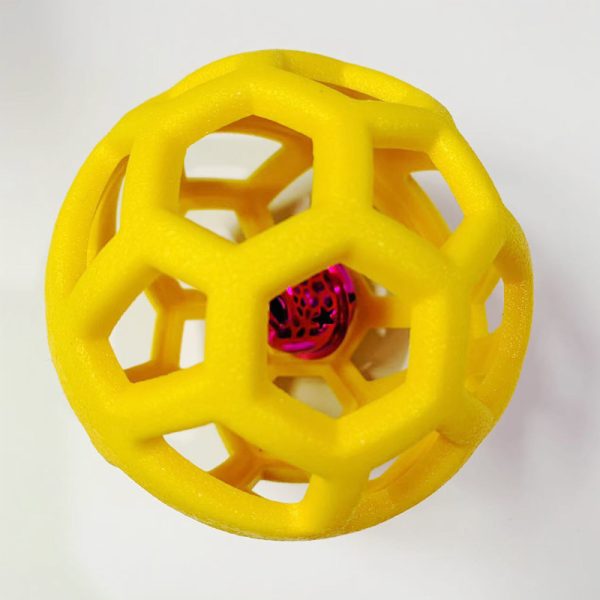 Hundespielzeug Bälle, Interaktives Hundespielzeug mit Hohldesign, mit integriertem Glöckchen, robust (1 Stück) – Bild 6