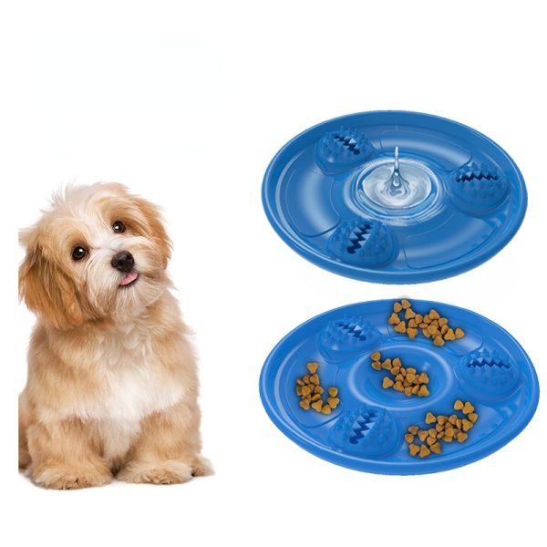 Hunde Frisbee Scheiben, Interaktives Hundespielzeug für Innen und Außenaktivitäten, Multifunktionales spielzeug (1 Stück) – Bild 3