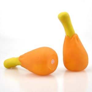 Hundespielzeug Qietschen, Hergestellt im Form von realistischen Hühnerbeinen, 13 CM Perfekt für kleine Hunde