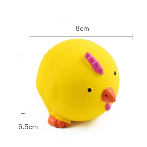 Hundespielzeug Quietsch, Schwein, Kuh und Huhn, bunte Cartoon-formen, voller Spaß beim Spielen, Für kleine Hunde geeignet (1 Stück) – Bild 2