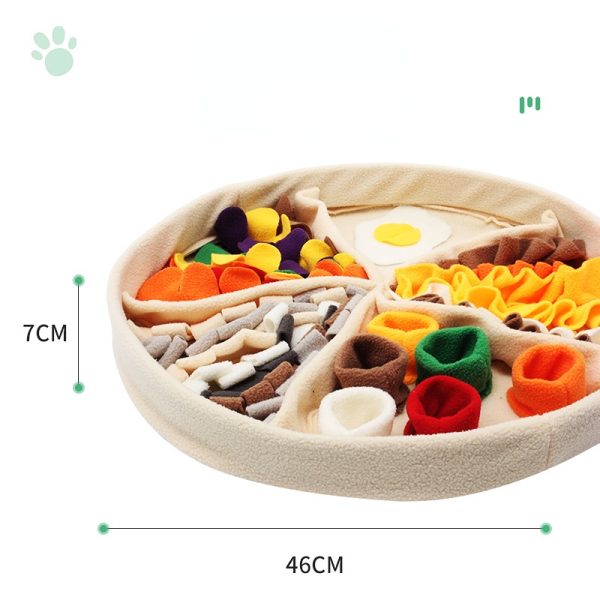 Spielzeug Hund, Schnüffeldecke für Hunde, pizza design Intelligenz interaktives Futterspielzeug, gegen Langeweile und Angst – Bild 2