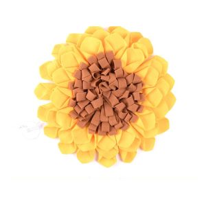 Hunde Intelligenzspielzeug, Schnüffelmatte, lustigem Sonnenblumen-Design, Futterversteckspiel und rutschfester Unterseite
