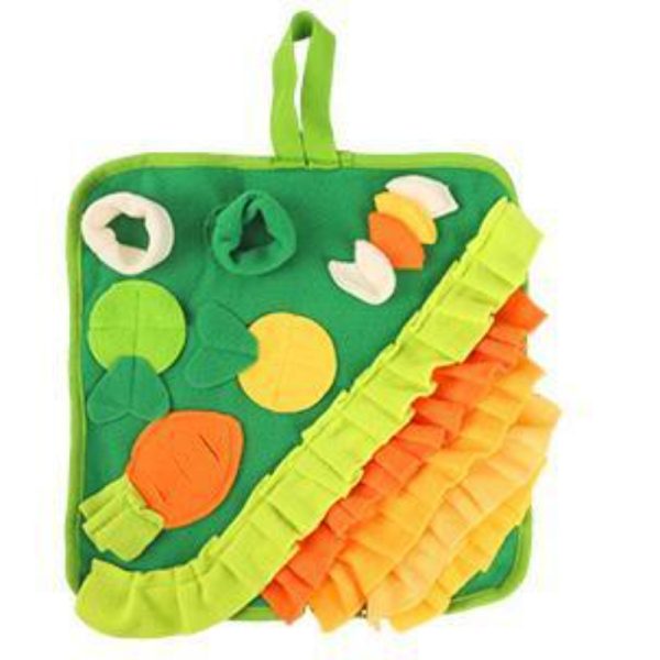 Kaninchen Spielzeug, Vier Farben Schnüffelteppich für Kaninchen, Meerschweinchen & Hamster, Futterspielzeug für Kleintiere – Bild 4