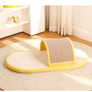 Katzen Kratzpappe, Schlapfen-Design, Robuste, für Katzen aller Größen, Bietet Spiel- und riesige Kratzfläche