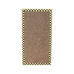 Kratzpappe Katze, Kratzmatte, elegantem Schachbrettmuster, robustem Wellpappe, zum Kratzen & Dehnen, Wandmontierbar