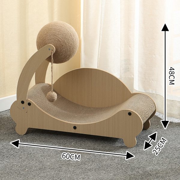 Kratzmöbel Katze, Sisal-Wellpappe Kratzbrett für Katzen mit multifunktionalem Design, ideal zum Spielen & Ausruhen – Bild 2