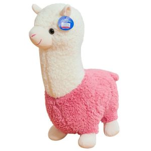Kuscheltier für Katze, Kuscheltier Schlafen, Weiches Alpaka-Plüschspielzeug für süße Träume und viel Spaß, Höhe 28cm