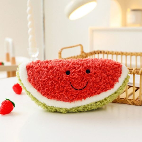 Kuscheltier für Katze, Beruhigende Kuscheltiere, Weiche Plüschspielzeuge in Fröhlichen Obstdesigns, Ideal für Entspannung und Spiel – Bild 2