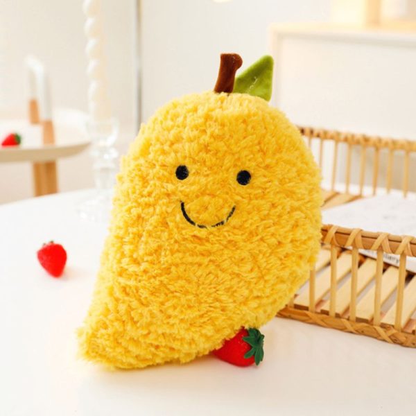 Kuscheltier für Katze, Beruhigende Kuscheltiere, Weiche Plüschspielzeuge in Fröhlichen Obstdesigns, Ideal für Entspannung und Spiel – Bild 5