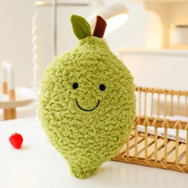 Kuscheltier für Katze, Beruhigende Kuscheltiere, Weiche Plüschspielzeuge in Fröhlichen Obstdesigns, Ideal für Entspannung und Spiel – Bild 6