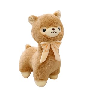 Kuscheltier für Katze, Llama-förmiges Haustierplüschspielzeug, weich und bequem, ideal zum Ausruhen und Spielen, 25 cm hoch