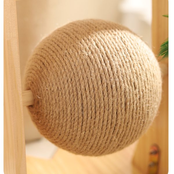 Kratzbrett Katze, Ecke Holz Stehendes Sisal Katzenkratzbrett für Schützen Sie Ihre Möbel, Zwei Stile verfügbar, Katze Viel Spaß – Bild 5