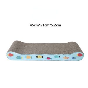 Katzen Kratzpappe, Knochenform Kratzbrett für Katzen aus Strapazierfähiges Wellpapier, ideal zum Krallenwetzen, 44x21x5 cm