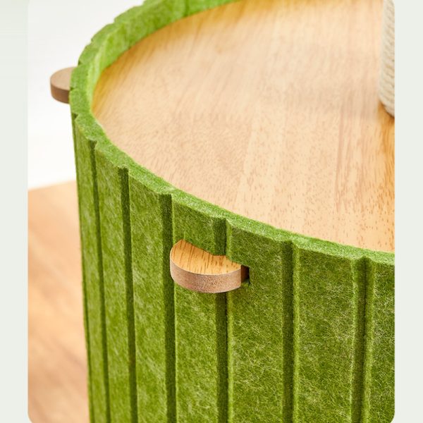 Katzenbaum Groß, Gefühlt Katzenhaus & Sisal Kratzsäule, Lebendige Farben, Mehrere Katzen, Ideal für Spiel und Entspannung – Bild 4