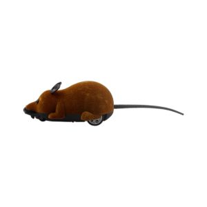 Katzenspielzeug elektrisch, Realistische elektrische Maus mit Fernbedienung, Katzen Spielzeug in Schwarz, Grau und Braun