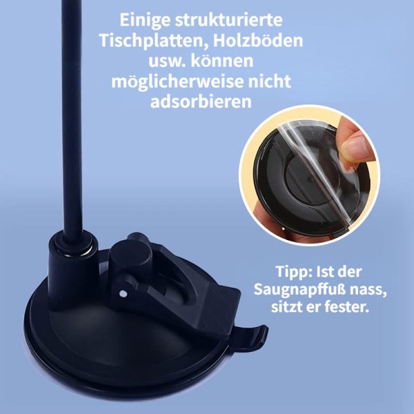 Katzen Spielzeug, Saugnapf-Katzenangel, Elastischer Stahldraht mit Weißen Feder & Glocken, Austauschbare Köpfe erhältlich – Bild 4