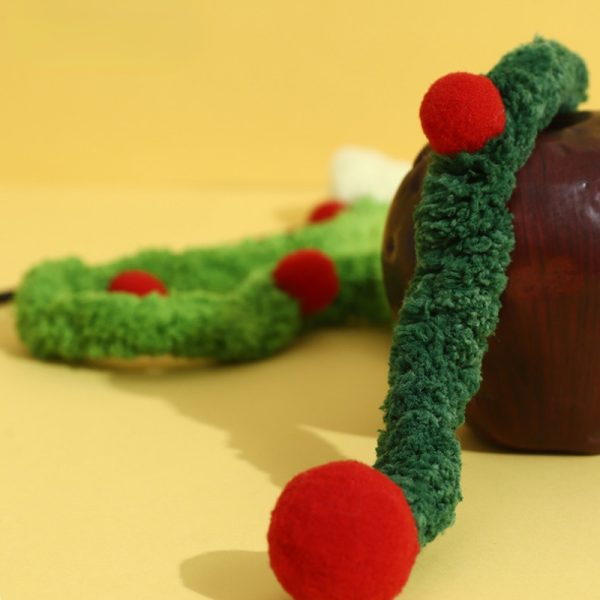 Katze Spielzeug, Raupen-Katzenangel mit Kleine Glocke, Langer Plüsch in Blau, Pink & Grün, 48 cm Holzgriff, Interaktives – Bild 6
