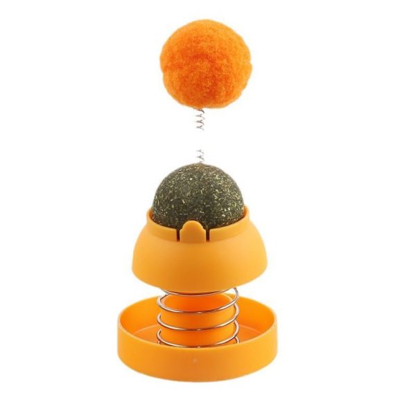 Katzen Spielzeug, Springspielzeug mit Katzenminze für Katzen, Bunte Auswahl in Rosa und Orange