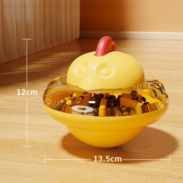 Intelligenzspielzeug Katze, Küken Form Cat-Drehteller, Kippschutz-Design, Futterspielzeug für verschiedene Snackgrößen – Bild 2