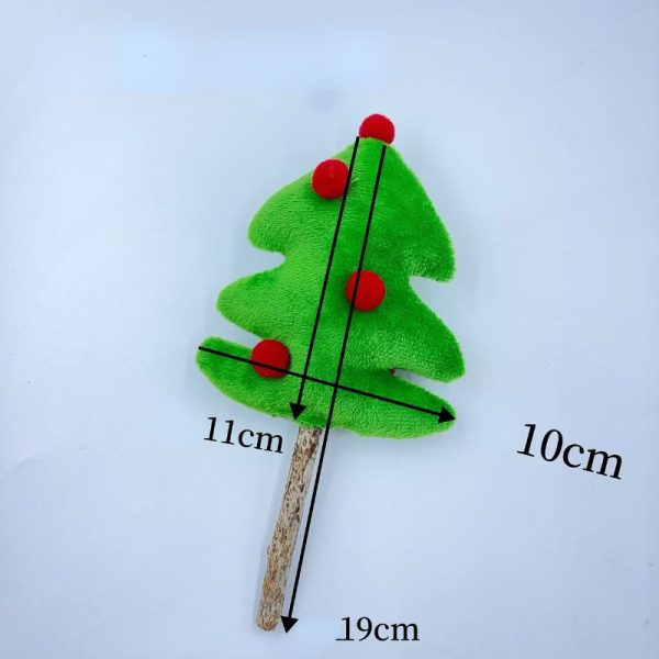 Kuscheltier für Katze, Weihnachtsbaum Katzenspielzeug mit Katzenminze & Raschelpapier, 2er Set für doppelte Freude – Bild 2
