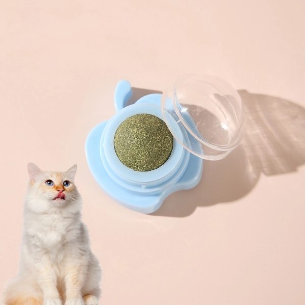 Spielzeug Katze, Apfel-Design mit Katzenminze, Entspannendes, 3er Set in Rot, Blau und Grün – Bild 3