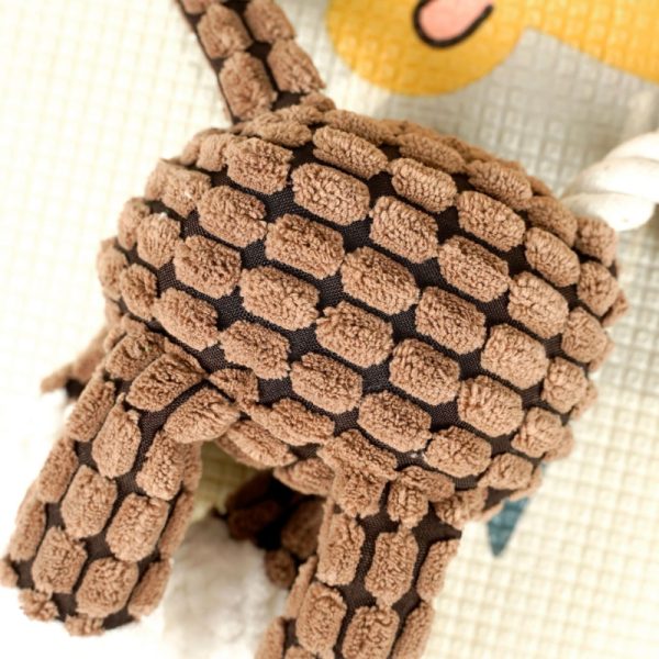 Kuscheltier für den Hund, Hundespielzeug Quietschen, Niedliche Tierform für perfekt zum Kuscheln und Spielen, Drei verfügbar – Bild 7