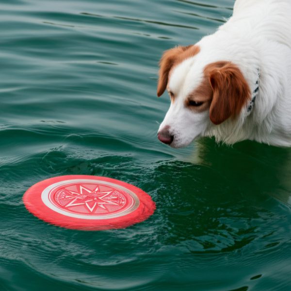 Hundespielzeug, Hundefrisbee, EVA Nachtleuchtendes Interaktives & Wasserspielzeug für Alle Hunderassen, Zufällige Farbe – Bild 7