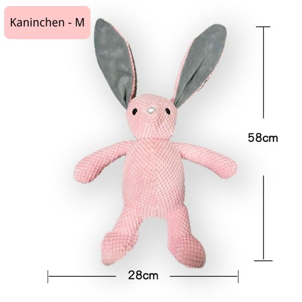 Hund Kuscheltiere mit Geräuschfunktion, Kauspielzeug in verschiedenen Tierdesigns, Hautfreundliches und Bissfestes Plüschmaterial – Bild 4