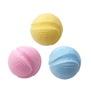 Hund Spielzeug, TPR Hundeball mit Milchgeruch, Umweltfreundlich und Bissfest, Interaktives Hundespielzeug, 7,6cm & 3 Farben