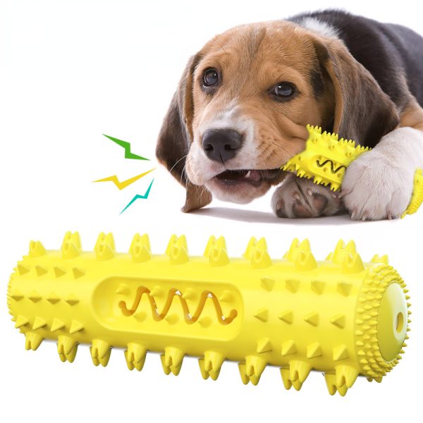 Hundespielzeug Unkaputtbar, Gezackter Beißstab, Hundespielzeug Quietsch & Wasserspielzeug Hund, Zähnermassage, 3 Farben – Bild 4