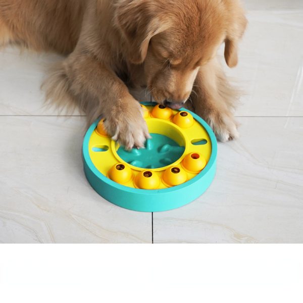 Hunde Intelligenzspielzeug, Slow Food Bowl Training Drehteller mit Rutschfeste Gummiauflage, interaktives Futterspielzeug – Bild 4