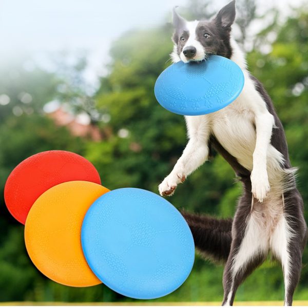 Spielzeug für den Hund, Hundefrisbee, Multifunktional Futterbehälter, Wasserspielzeug Hund, 18,4 cm, Drei-Farben-Set – Bild 8