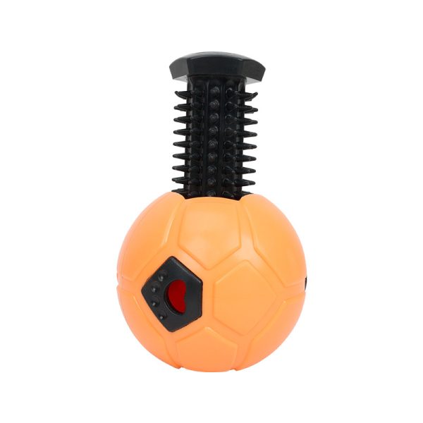 Hundespielzeug für den Hund, Fußball-Futterspielzeug aus Gummi, Drei verschiedene Typen, Kauspielzeug für Hund, Zähnereinigung – Bild 3
