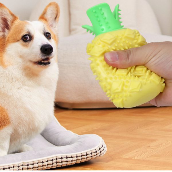Hund Spielzeug, Gelber Ananas Kauartikel für Hunde, Verstecktes Lebensmitteldesign, Ideal zum Spielen und Füttern (2 Stücke) – Bild 5