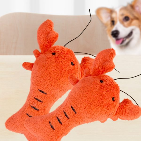 Hund Kuscheltiere, Plüsch-Langustenspielzeug mit BB-Sound, kauspielzeug hund, Geeignet für Hunde zum Entspannen & Spielen – Bild 3