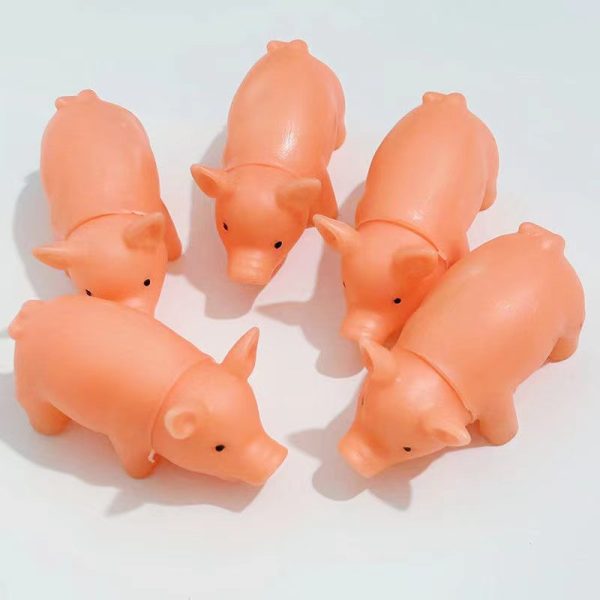 Hundespielzeug, Schreiende Schweine, Simulation Gummi, kauspielzeug, Aufmerksamkeit Erregen & Interaktives Welpenspielzeug – Bild 4