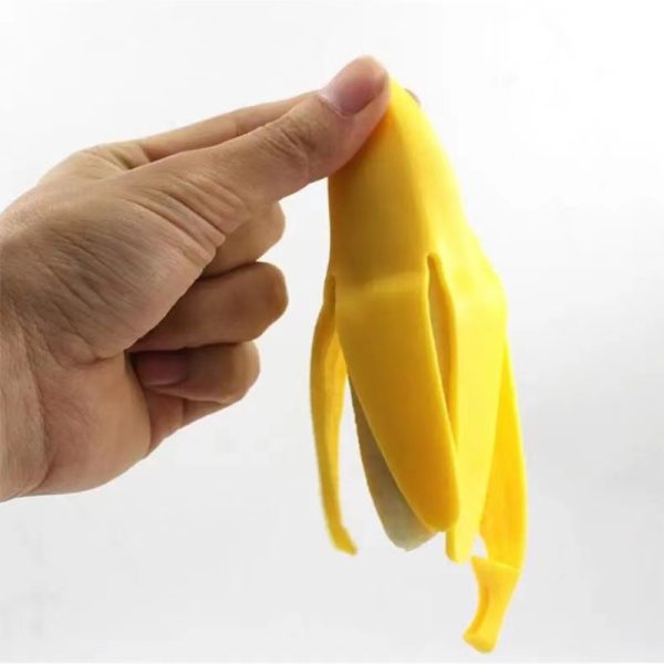 Hundespielzeug Unkaputtbar, Simulierte TRP Banane, geschälte Banane Kauspielzeuge für Hunde, Perfekt für Kauvergnügen – Bild 4