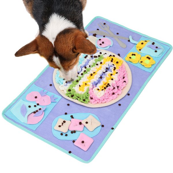 Hunde Intelligenzspielzeug, Rechteckiges Schnüffelpad, Hunde verbrauchen Energie, Rutschfester Unterseite, Zwei Farben – Bild 2