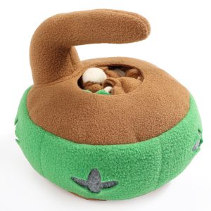 Hunde Intelligenzspielzeug, Eiskurve-Schnüffelspielzeug für Hunde, Bissfest, Futterspielzeug, BB-Sound, Zwei Farben