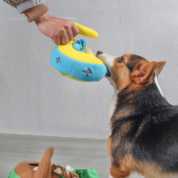 Hunde Intelligenzspielzeug, Eiskurve-Schnüffelspielzeug für Hunde, Bissfest, Futterspielzeug, BB-Sound, Zwei Farben – Bild 8