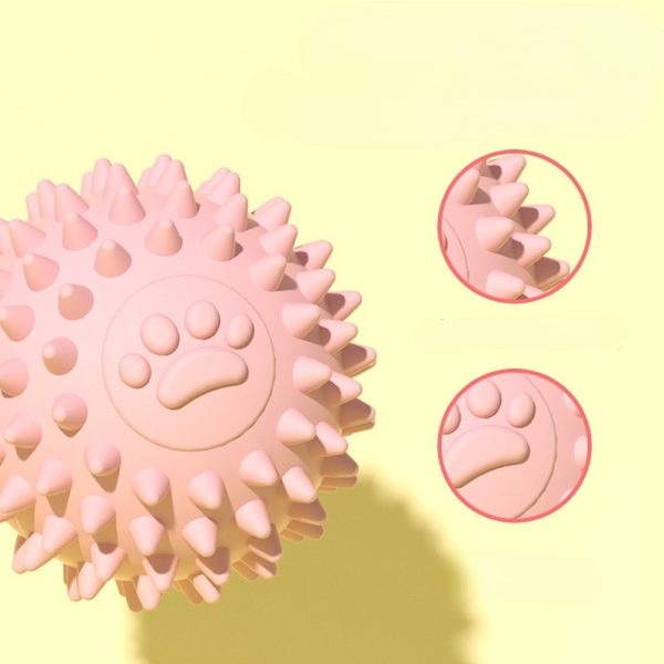 Hundespielzeug für den Hund, TRP Hundepfote Hundeball kauspielzeug hund, langlebig und knautschbar, Drei Farben, 5,5 cm – Bild 5
