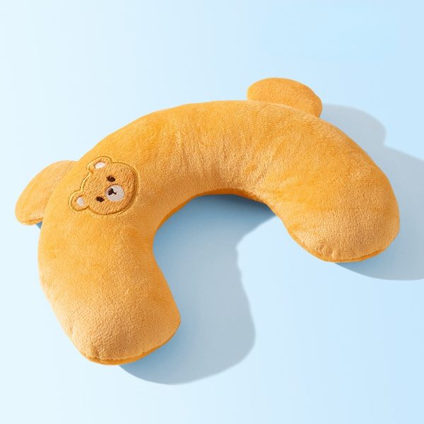 Kuscheltier für den Hund, Weiches Bestickt Hundespielzeug in U-Form, Schlafkissen für Hunde in Bär, Hase und Avocado Designs – Bild 2