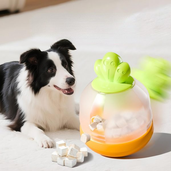 Hunde Intelligenzspielzeug, ABS Karotten-Futterspielzeug mit Abnehmbarer Schallgeber für kleine & mittelgroße Hunde – Bild 5