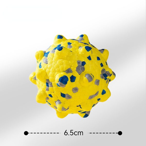 Hund Spielzeug, Hundeball und Dornenbälle aus ETPU, Hohem Rückprall, Leises Spielen, Wasserspielzeug Hund, Zwei Farben, 6,5cm – Bild 5